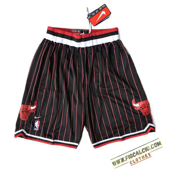Pantaloncini NBA Chicago Bulls 2024/25 Nero/Rosso -02
