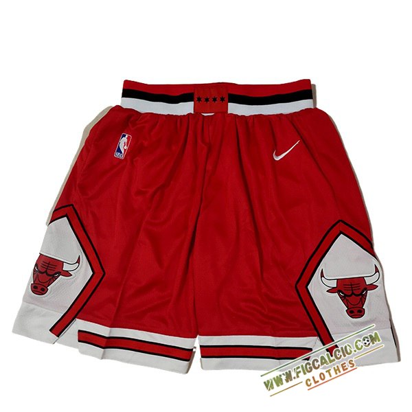 Pantaloncini NBA Chicago Bulls 2024/25 Rosso/Bianco -02
