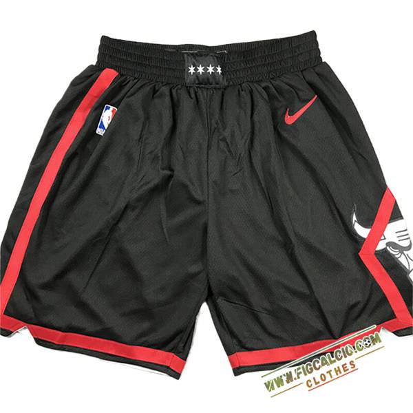 Pantaloncini NBA Chicago Bulls 2024/25 Nero/Rosso -03
