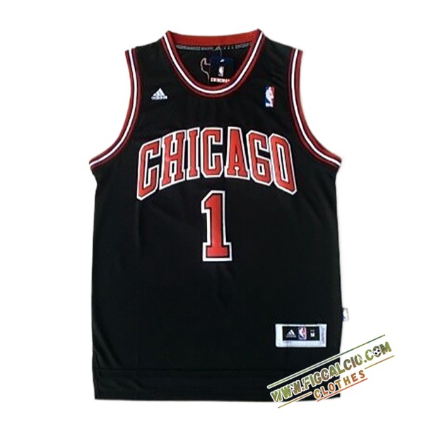 Maglia Chicago Bulls (Rosa #1) 2024/25 Nero