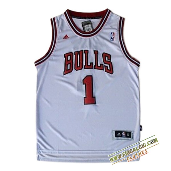 Maglia Chicago Bulls (Rosa #1) 2024/25 Bianco/Rosso