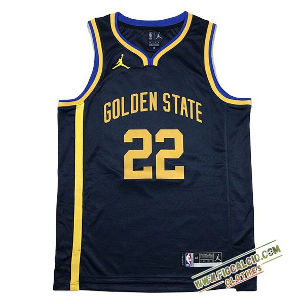 Maglia Golden State Warriors (WIGGINS #22) 2024/25 Blu Scuro