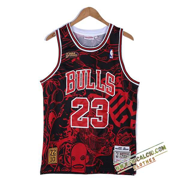 Maglia Chicago Bulls (JORDAN #23) 2024/25 Rosso/Nero