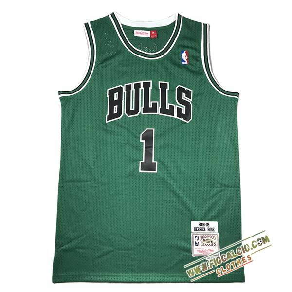 Maglia Chicago Bulls (Rosa #1) 2024/25 Verde -02