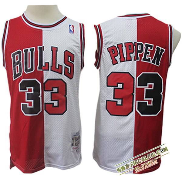 Maglia Chicago Bulls (PIPPEN #33) 2024/25 Rosso/Bianco/Nero