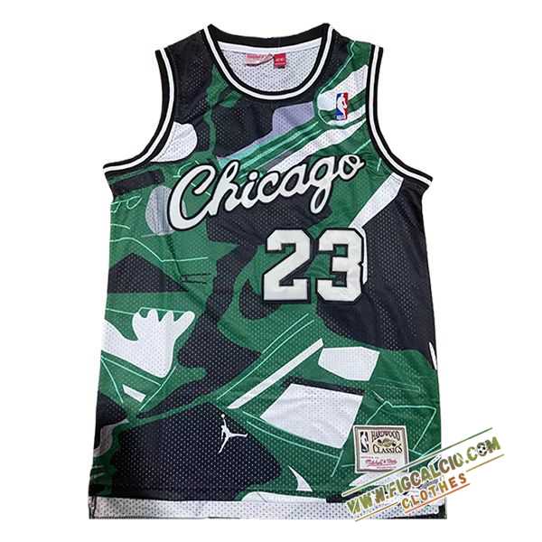 Maglia Chicago Bulls (JORDAN #23) 2024/25 Verde/Bianco