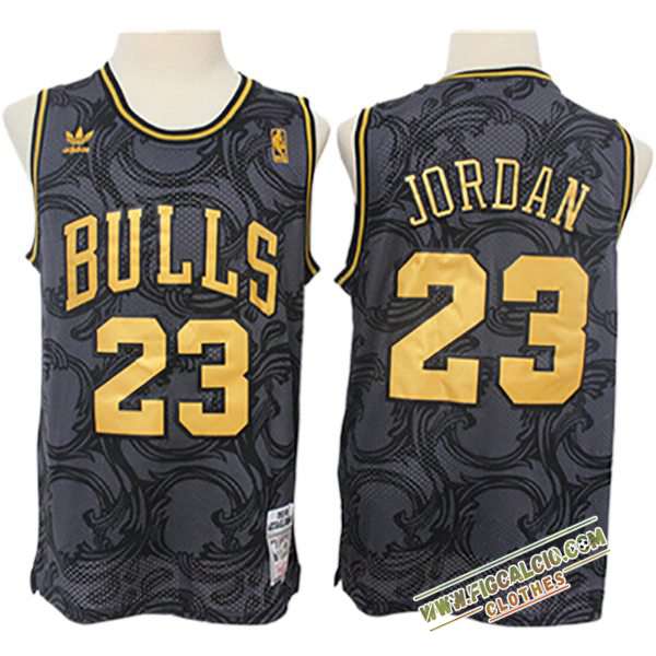 Maglia Chicago Bulls (JORDAN #23) 2024/25 Nero/Grigio/Giallo