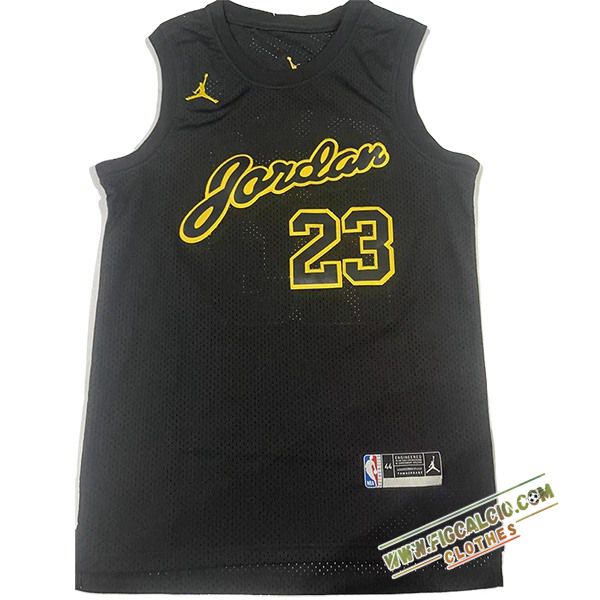 Maglia Chicago Bulls (JORDAN #23) 2024/25 Nero/Giallo