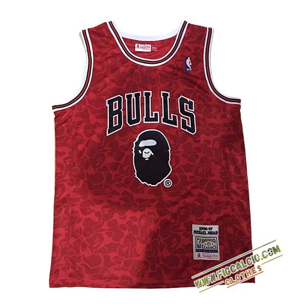 Maglia Chicago Bulls (JORDAN #23) 2024/25 Rosso/Nero -02