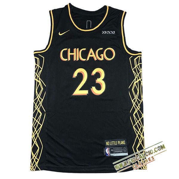 Maglia Chicago Bulls (JORDAN #23) 2024/25 Nero/Giallo -04