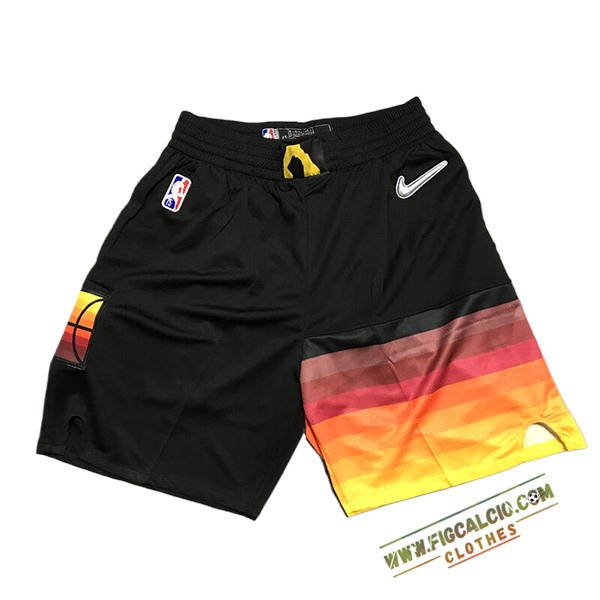 Pantaloncini NBA Utah Jazz 2024/25 Nero/Arancia