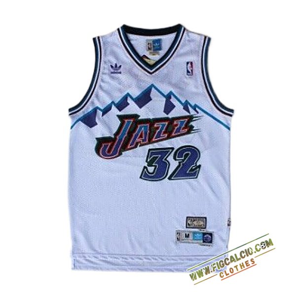 Maglia Utah Jazz (MALONE #32) 2024/25 Bianco/viola