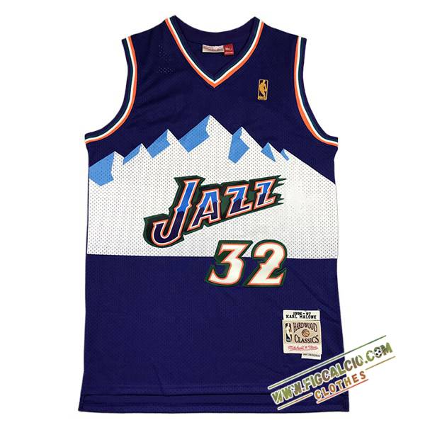 Maglia Utah Jazz (MALONE #32) 2024/25 viola/Bianco -02