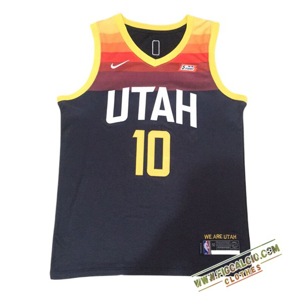 Maglia Utah Jazz (CONLEY #10) 2024/25 Nero/Giallo