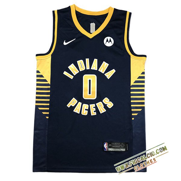 Maglia Indiana Pacers (HALIBURTON #0) 2024/25 Blu Scuro