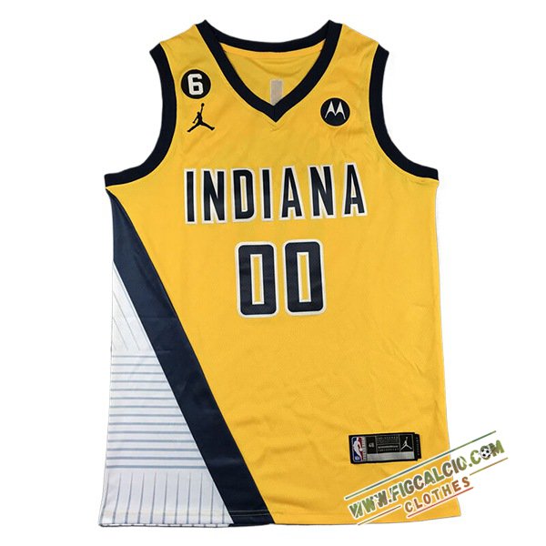 Maglia Indiana Pacers (MATHURIN #00) 2024/25 Giallo/Nero/Bianco