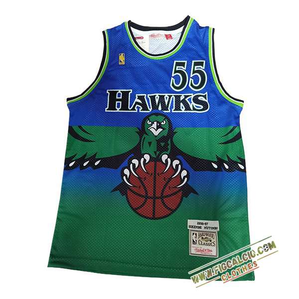 Maglia Atlanta Hawks (MUTOMBO #55) 2024/25 Verde/Blu