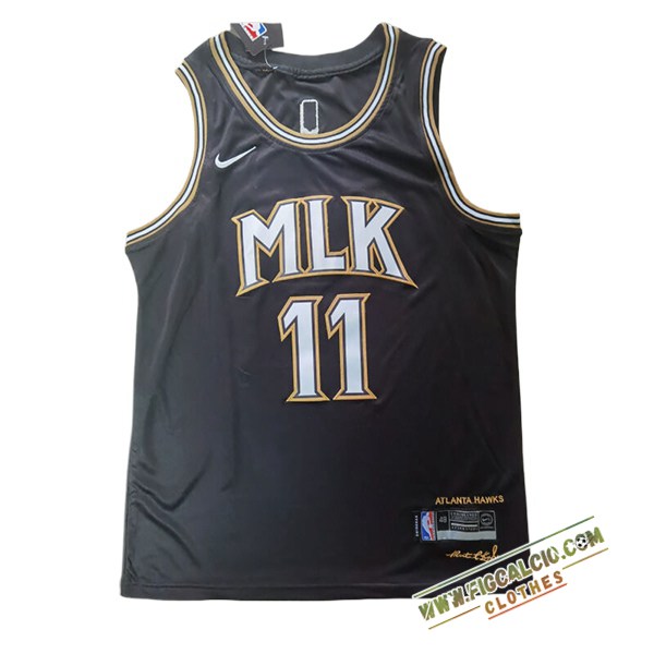 Maglia Atlanta Hawks (YOUNG #11) 2024/25 Nero -02
