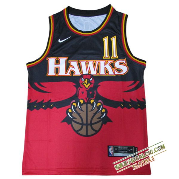 Maglia Atlanta Hawks (YOUNG #11) 2024/25 Rosso/Nero