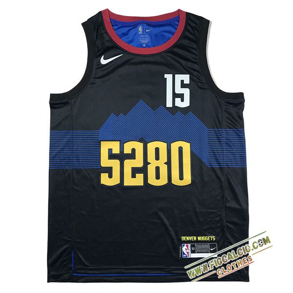 Maglia Denver Nuggets (JOKIĆ #15) 2024/25 Nero/Blu