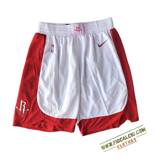 Pantaloncini NBA Houston Rockets 2024/25 Bianco/Rosso -03