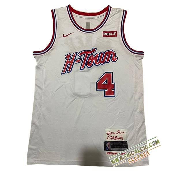 Maglia Houston Rockets (GREEN #4) 2024/25 Bianco/Rosso