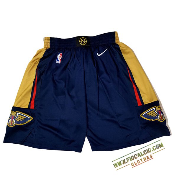 Pantaloncini NBA New Orleans Pelicans 2024/25 Blu/Giallo
