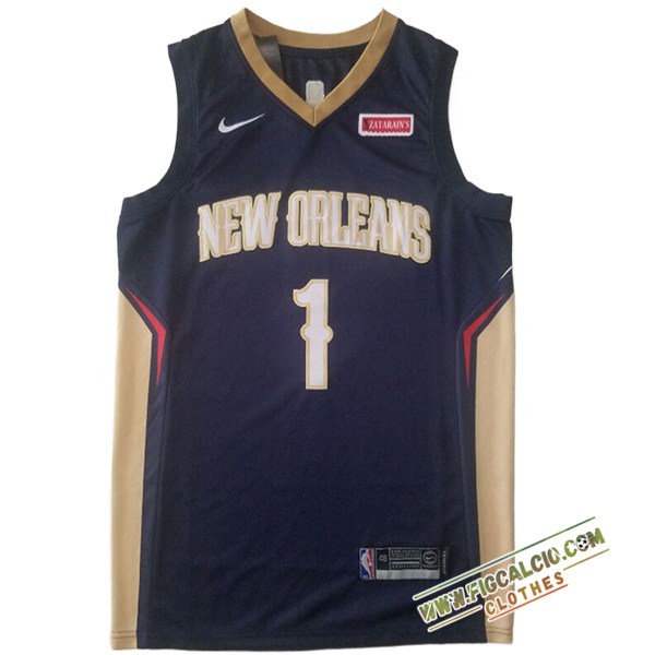 Maglia San New Orleans Pelicans (WILLIAMSON #1) 2024/25 Blu/Giallo