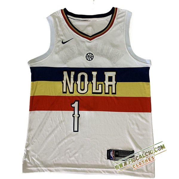 Maglia San New Orleans Pelicans (WILLIAMSON #1) 2024/25 Bianco
