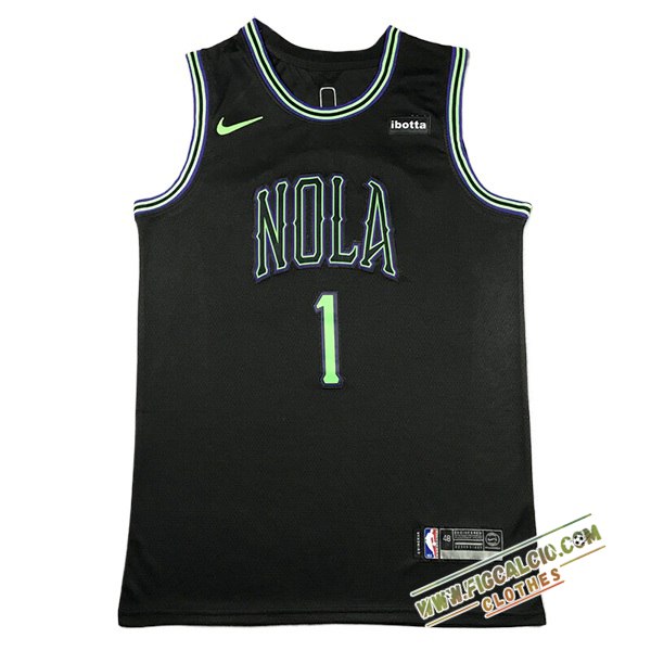 Maglia San New Orleans Pelicans (WILLIAMSON #1) 2024/25 Nero/Verde