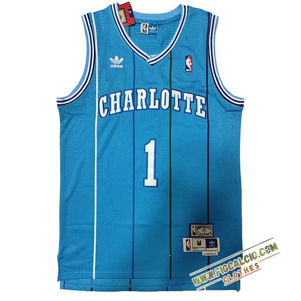 Maglia Charlotte Hornets (BOGUES #1) 2024/25 Blu