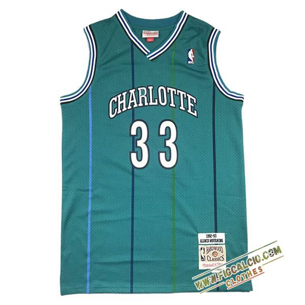 Maglia Charlotte Hornets (MOURNING #33) 2024/25 Verde