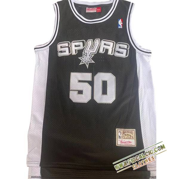 Maglia San Antonio Spurs (ROBINSON #50) 2024/25 Nero/Bianco