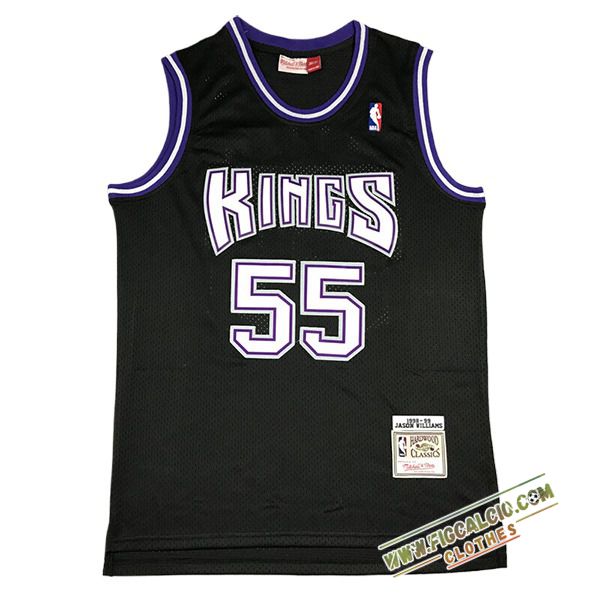 Maglia Sacramento Kings (WILLAMS #55) 2024/25 Nero/Bianco