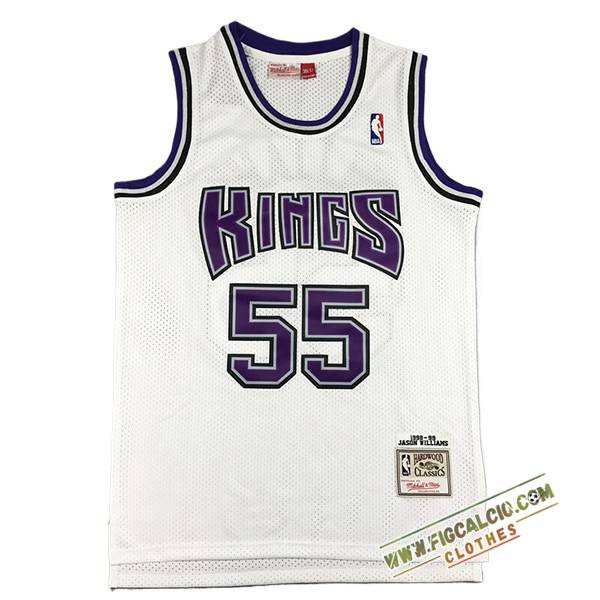 Maglia Sacramento Kings (WILLAMS #55) 2024/25 Bianco/viola -02