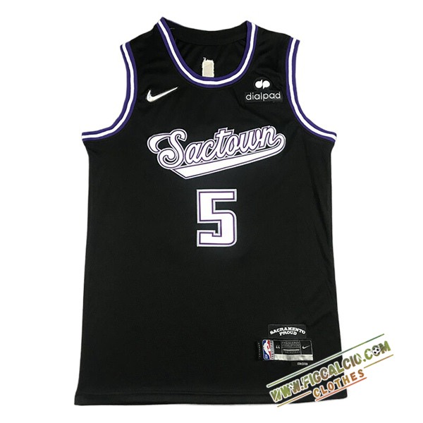 Maglia Sacramento Kings (FOX #5) 2024/25 Nero/Bianco