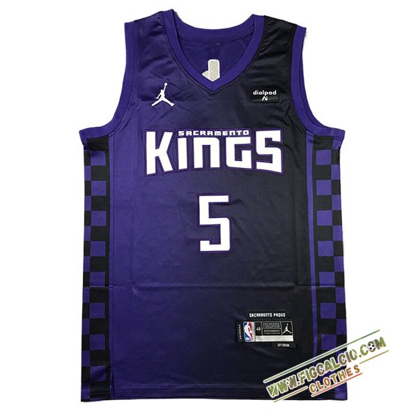 Maglia Sacramento Kings (FOX #5) 2024/25 viola/Nero