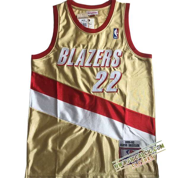Maglia Portland Trail Blazers (DREXLER #22) 2024/25 Giallo/Rosso/Bianco