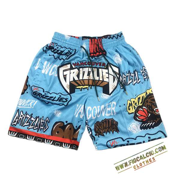 Pantaloncini NBA Memphis Grizzlies 2024/25 Blu/Nero/Marrone