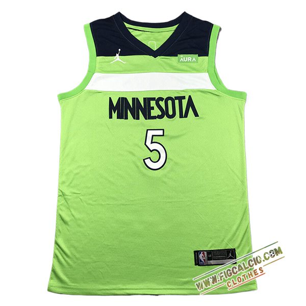 Maglia Minnesota Timberwolves (EDWARDS #5) 2024/25 Verde/Nero/Bianco