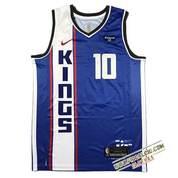 Maglia Sacramento Kings (SABONIS #10) 2024/25 Blu/Bianco