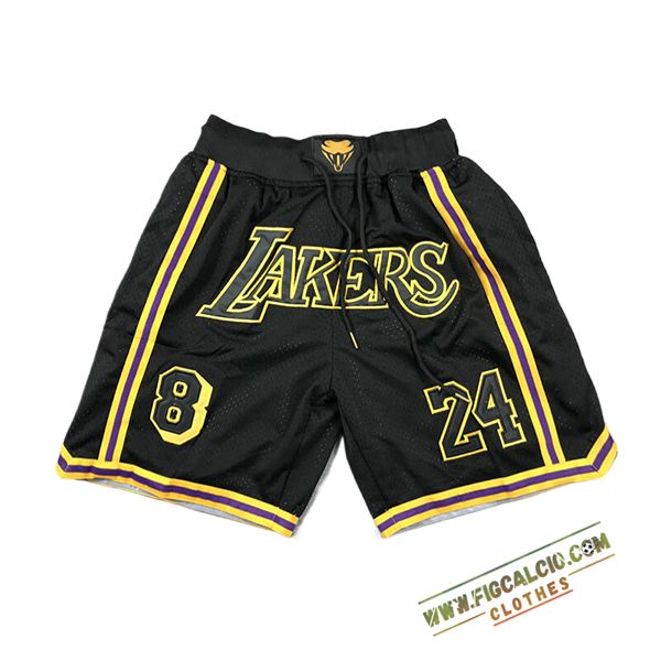 Pantaloncini NBA Los Angeles Lakers 2024/25 Nero/Giallo