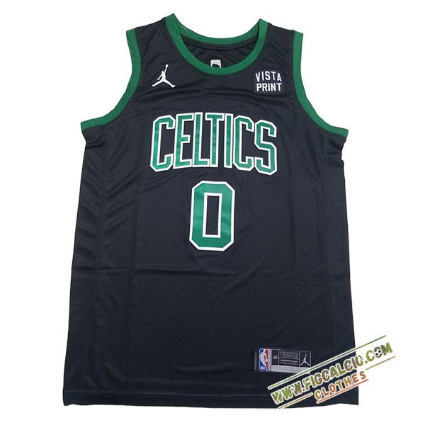 Maglia Boston Celtics (TATUM #0) 2024/25 Nero/Verde