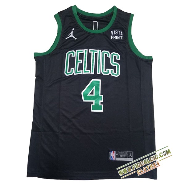 Maglia Boston Celtics (HOLIDAY #4) 2024/25 Nero/Verde -02