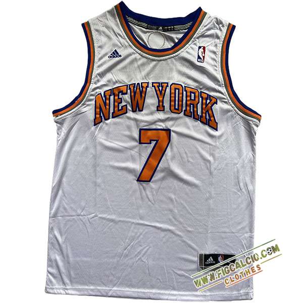 Maglia New York Knicks (ANTHONY #7) 2024/25 Bianco/Arancia/Blu