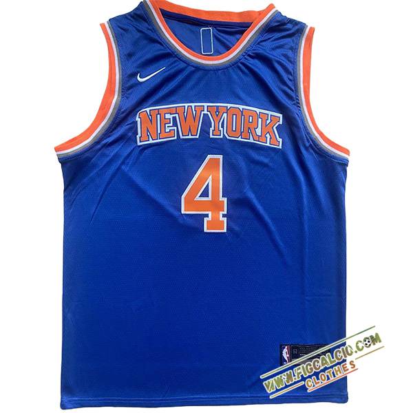 Maglia New York Knicks (Rosa #4) 2024/25 Blu/Arancia