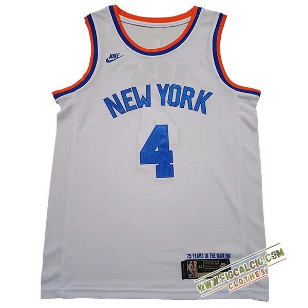 Maglia New York Knicks (Rosa #4) 2024/25 Bianco/Blu