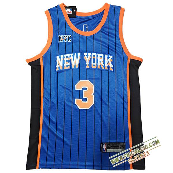 Maglia New York Knicks (HART #3) 2024/25 Blu/Arancia/Nero
