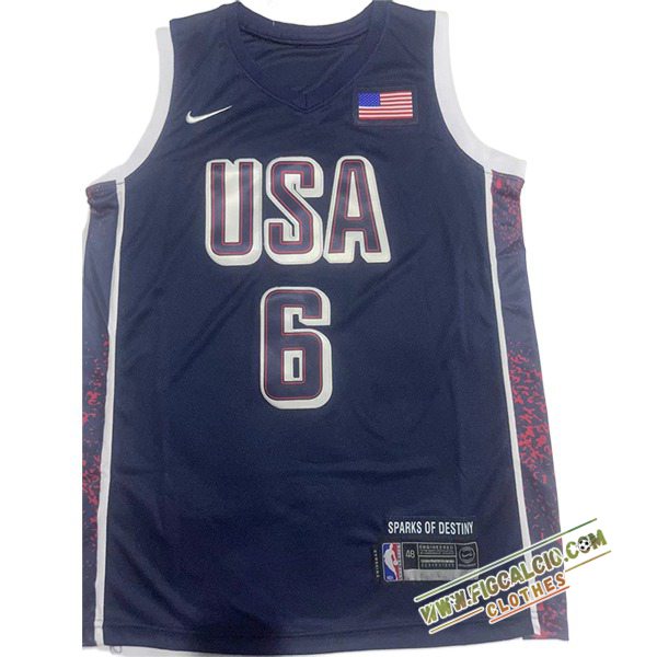 Maglia USA (JAMES #6) 2024/25 Blu Scuro