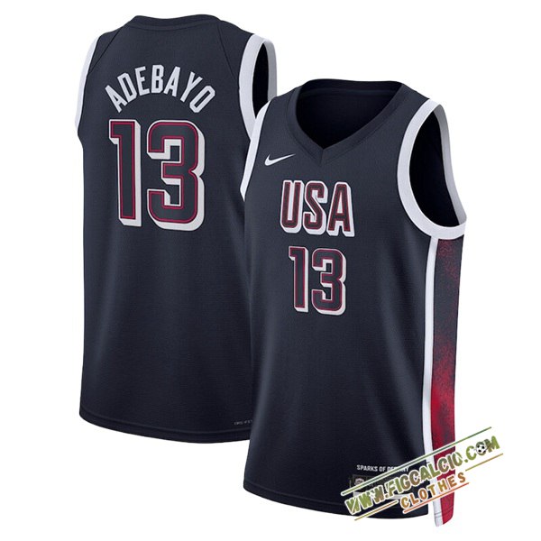 Maglia USA (ADEBAYO #13) 2024/25 Nero